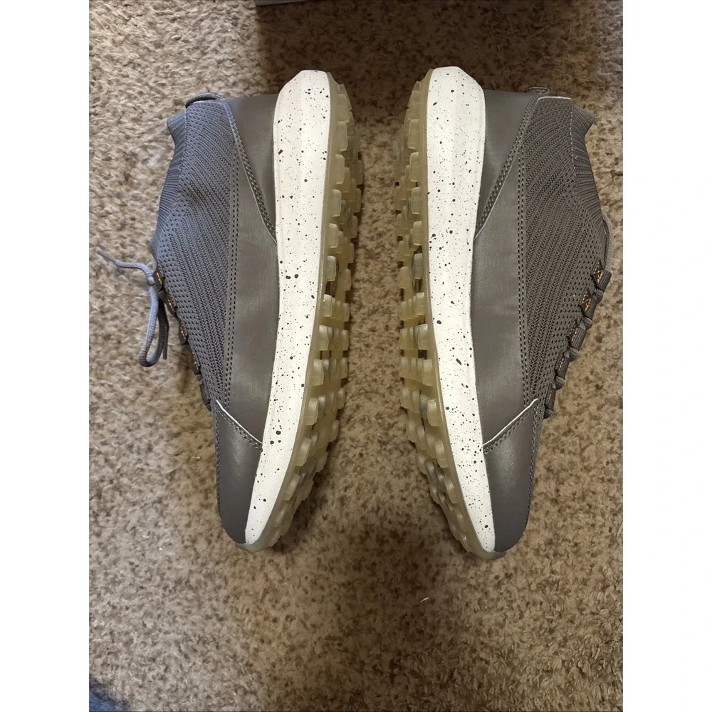 Stroll Men's Sz 8.5 Gray Golf Shoes Performance Knit Gray White‎